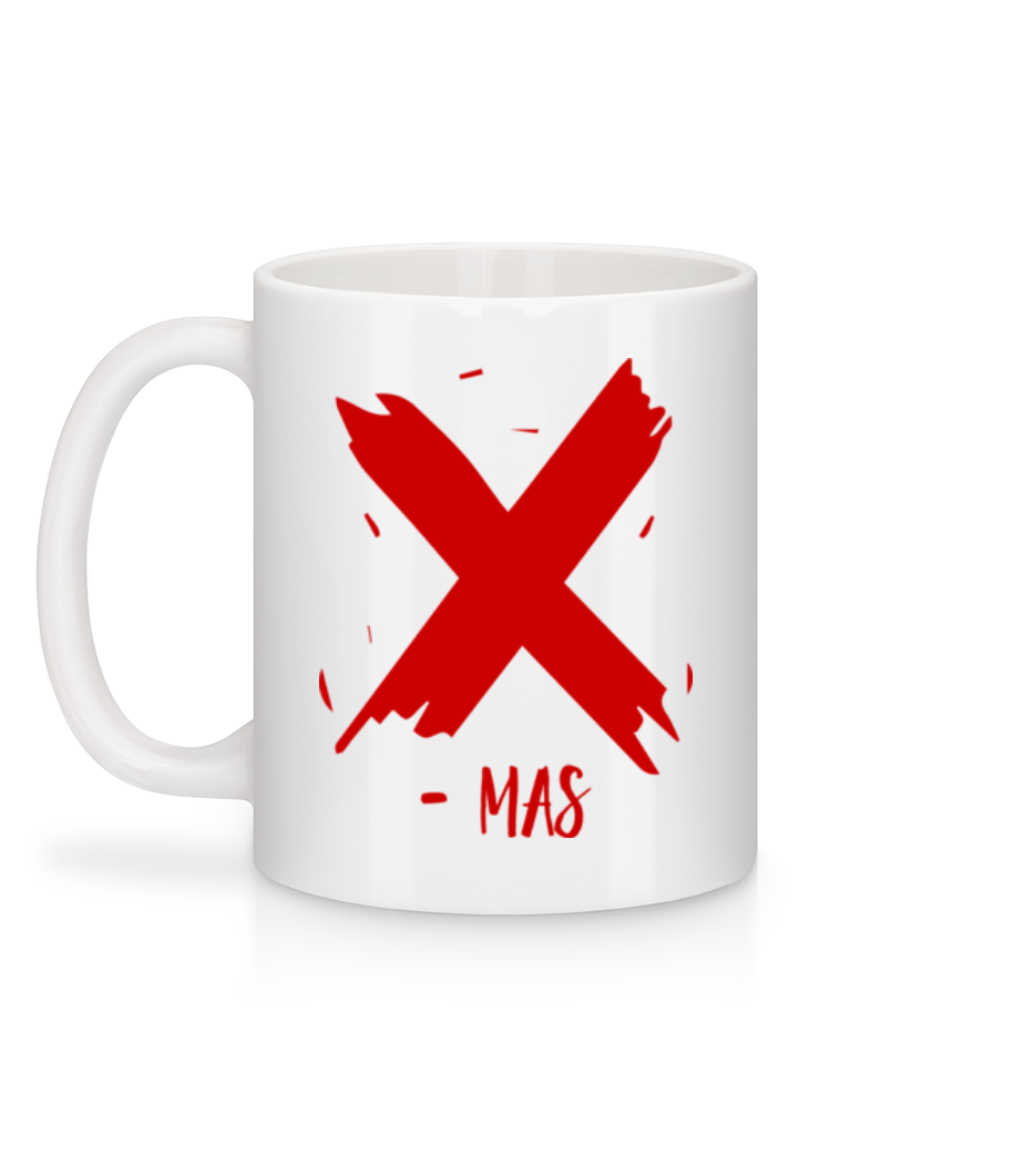 X - MAS - Mug en céramique blanc - Blanc - Derrière
