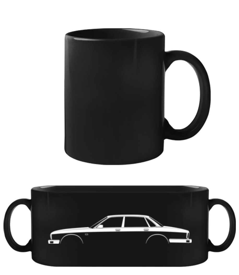 'Jaguar XJ (XJ40)' Silhouette · Tasse Noire
