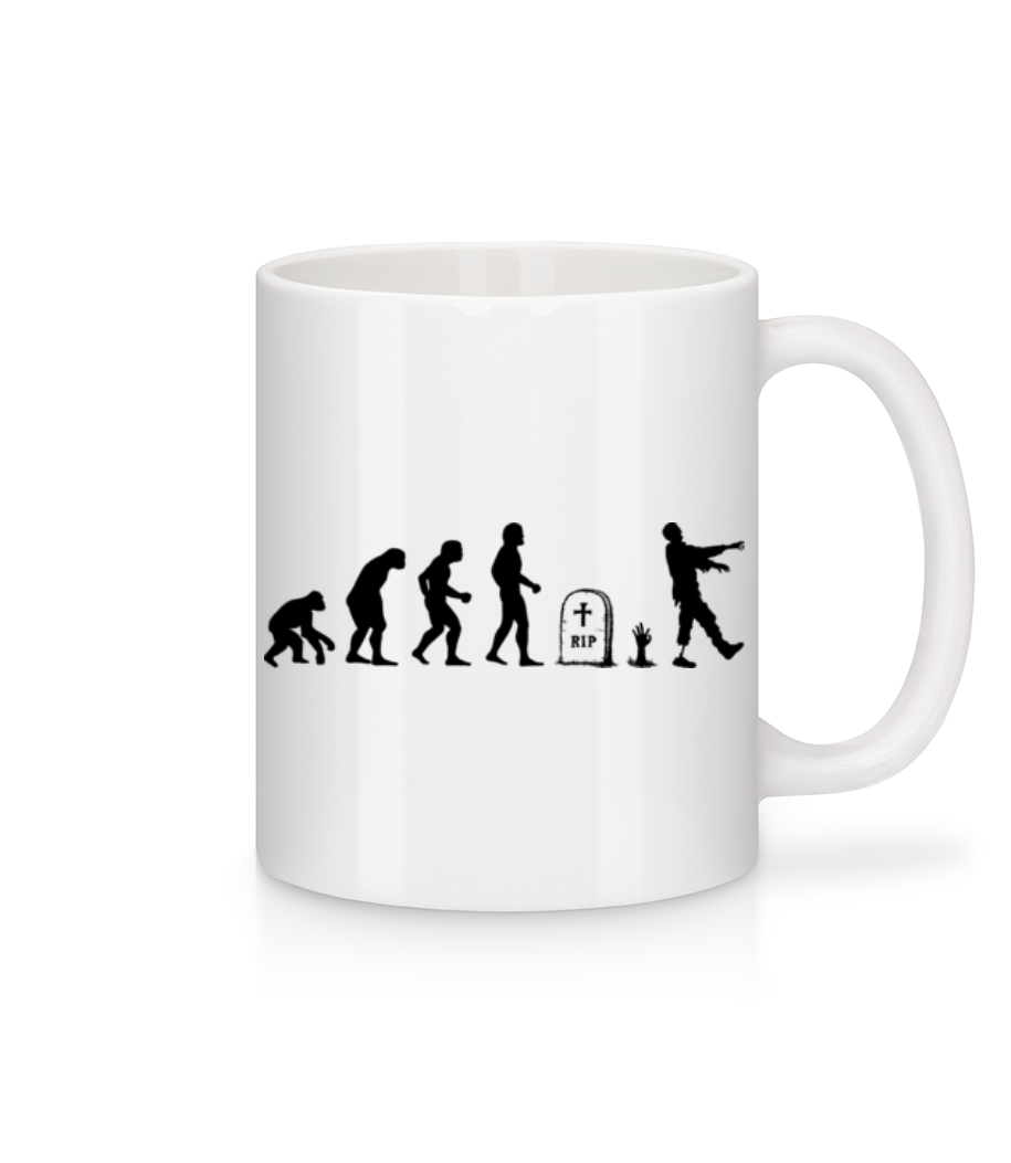 Évolution D'Halloween - Mug en céramique blanc - Blanc - Devant