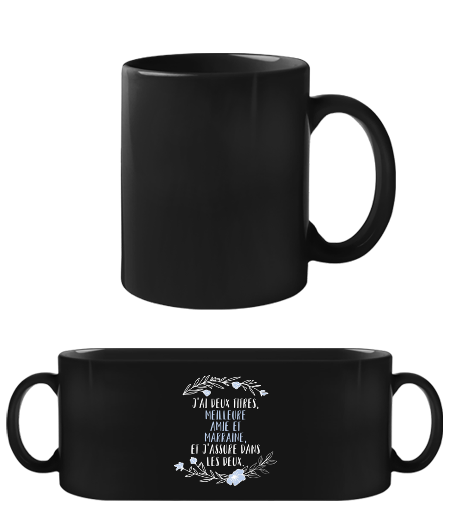 Meilleure Amie Et Marraine · Tasse Noire