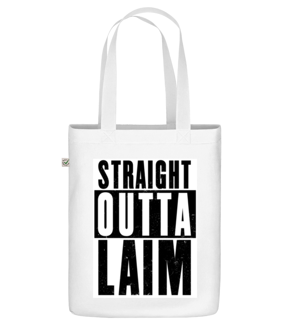 Vorschau: Straight Outta Laim - Bio Tasche - Weiß - Vorne