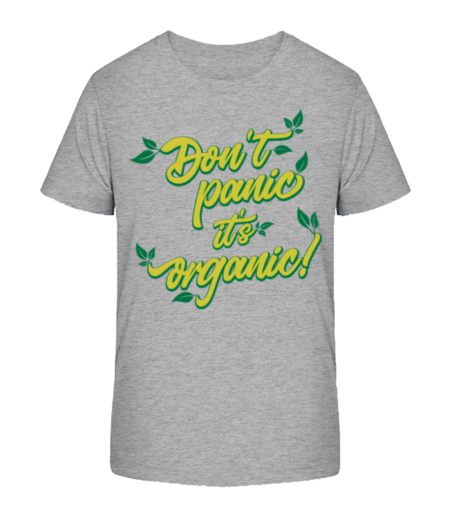 Aperçu: Dont Panic Its Organic - T-shirt bio Enfant Stanley Stella 2.0 - Gris chiné - Devant