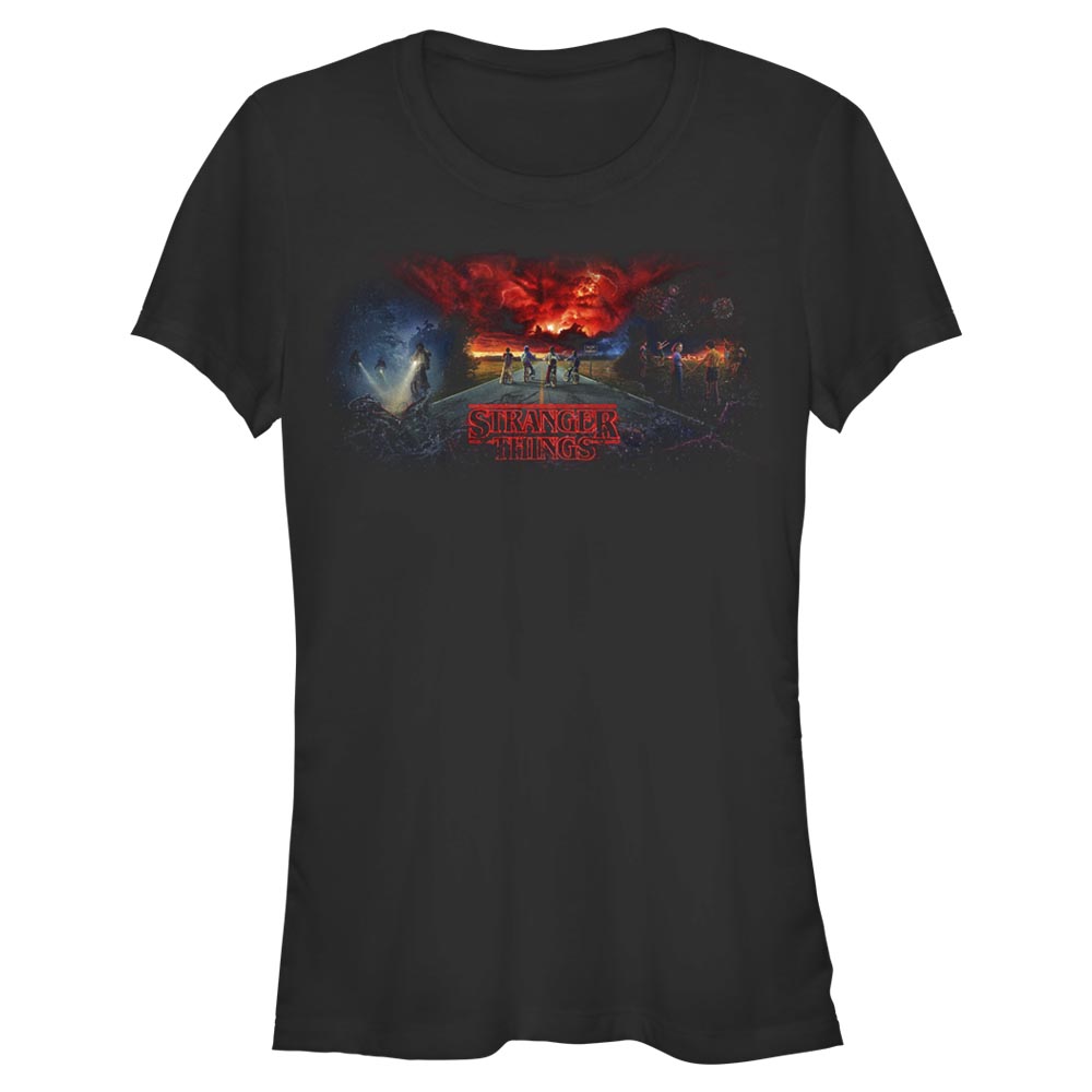 Netflix - Stranger Things - Photo de groupe Stranger Tryptych - Femme T-shirt