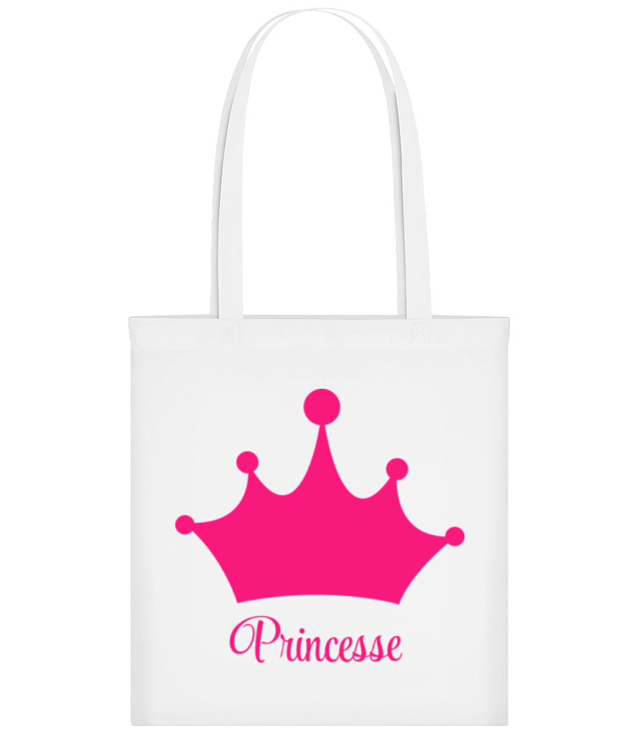 Princesse Couronne - Tote Bag - Blanc - Devant
