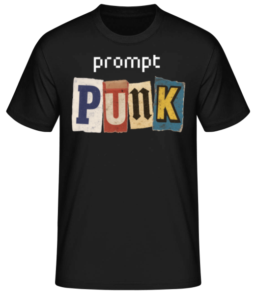 Prompt Punk - T-shirt standard Homme - Noir - Devant