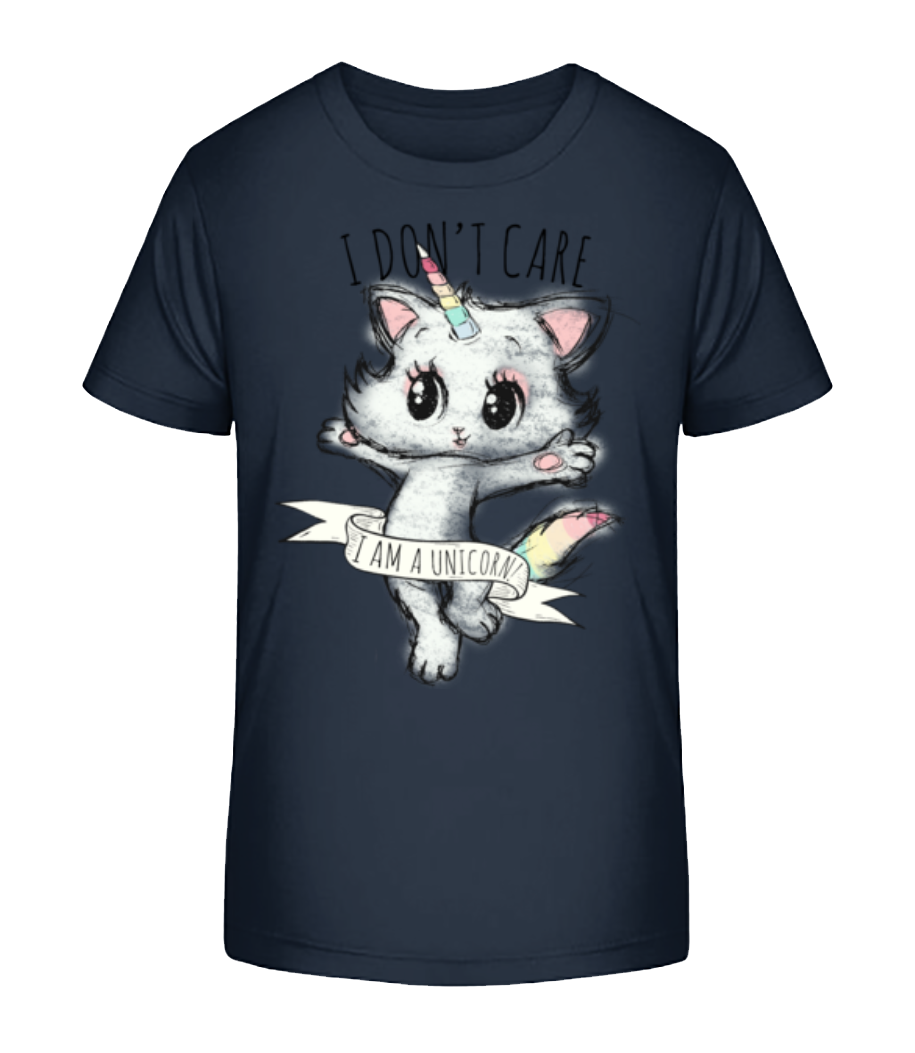 I Dont Care Unicorn · T-shirt bio Enfant Stanley Stella 2.0