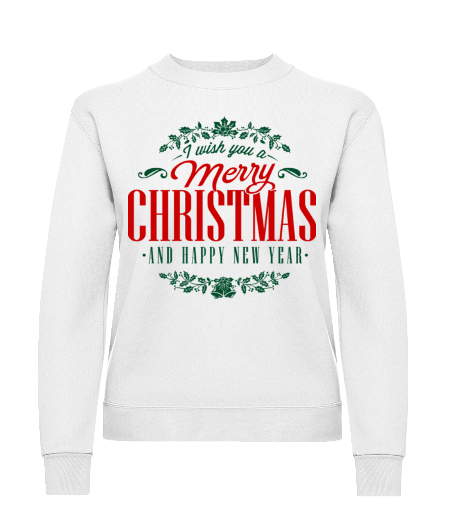 Merry Christmas Label · Sweatshirt Femme