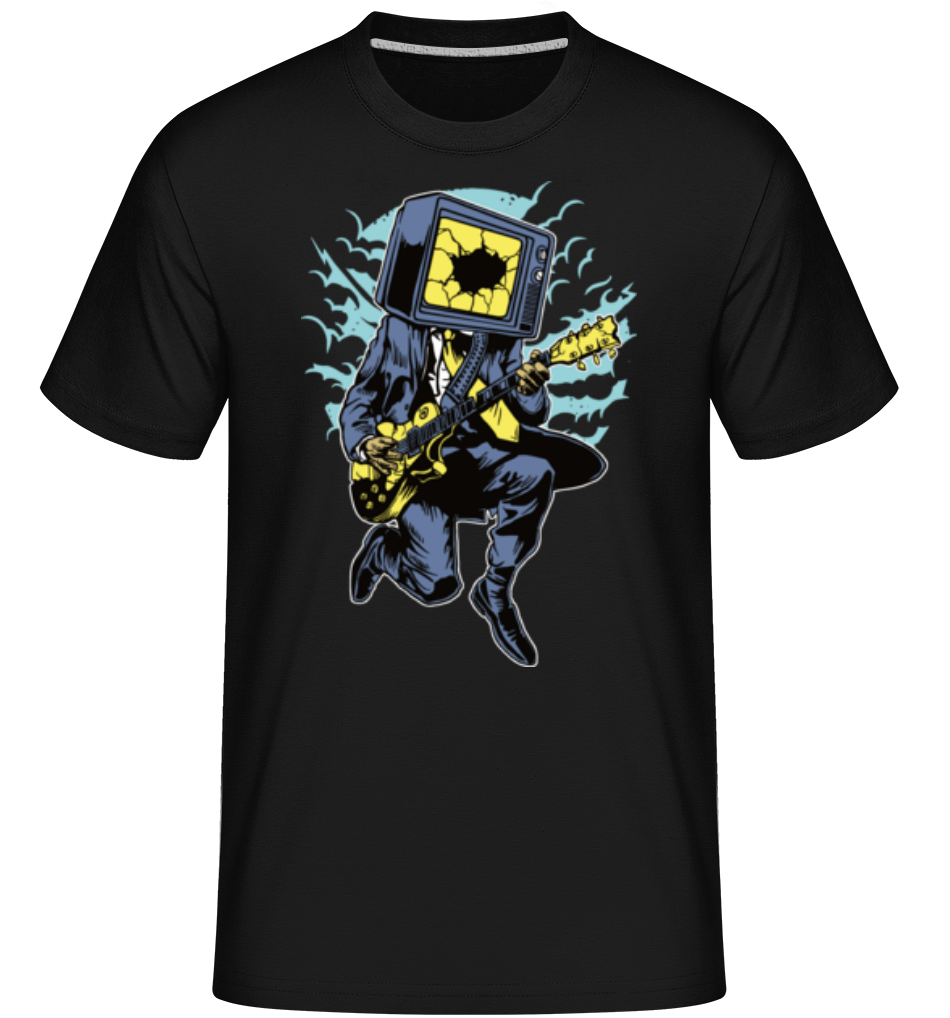 Aperçu: Death Rock -  T-Shirt Shirtinator homme - Noir - Devant