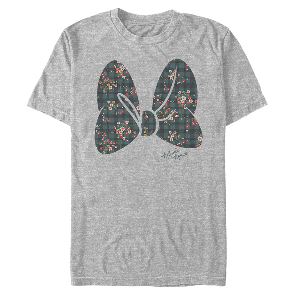 Disney Classics - Micky Maus - Minnie Maus Plaid Floral Bow - Männer T-Shirt