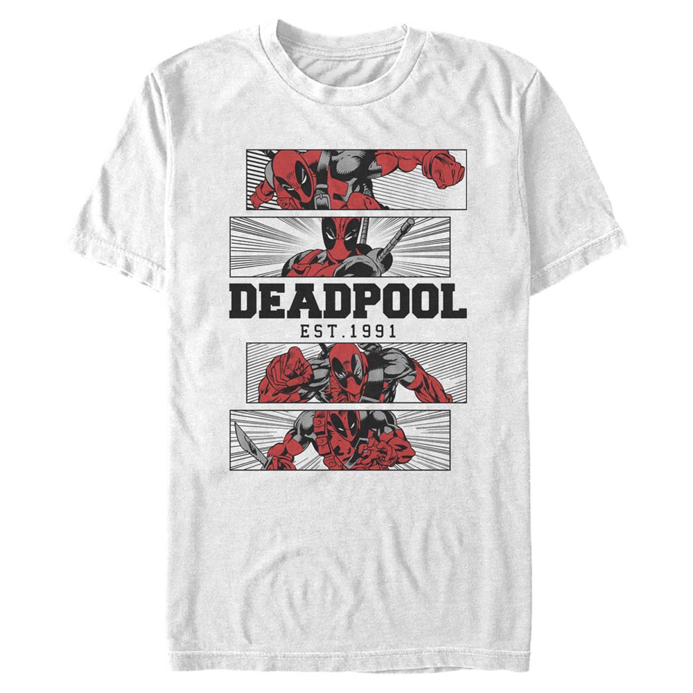 Marvel - Deadpool - Deadpool 4 Panel 2 Tone - Homme T-shirt