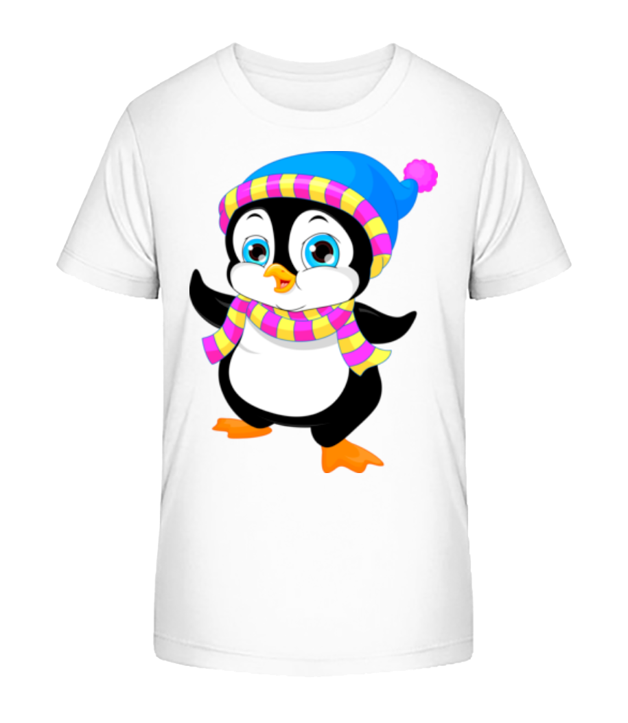Pingouin Avec Écharpe · T-shirt bio Enfant Stanley Stella 2.0