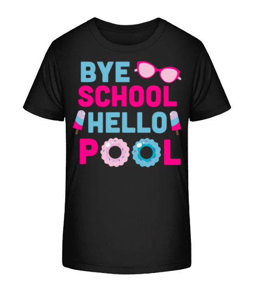 Bye School - T-shirt bio Enfant Stanley Stella 2.0 - Noir - Devant