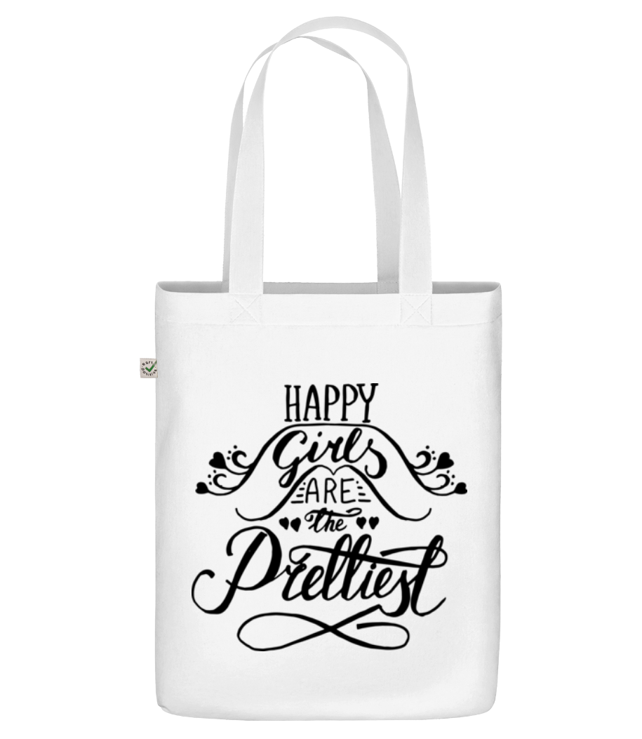 Happy Girls Are The Prettiest · Sac en toile bio