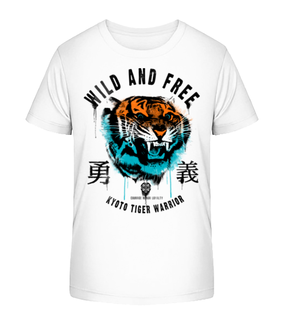 Wild And Free Tiger · T-shirt bio Enfant Stanley Stella 2.0