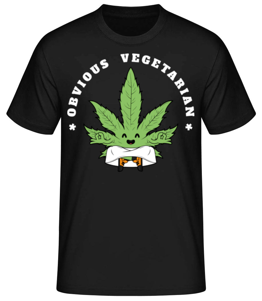 Obvious Vegetarian Weed · Männer Basic T-Shirt