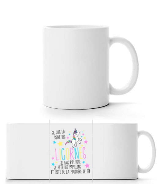 Je Suis La Reine Des Licornes · Mug panorama