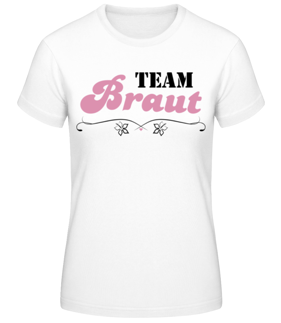 JGA Team Braut Blumen · Frauen Basic T-Shirt