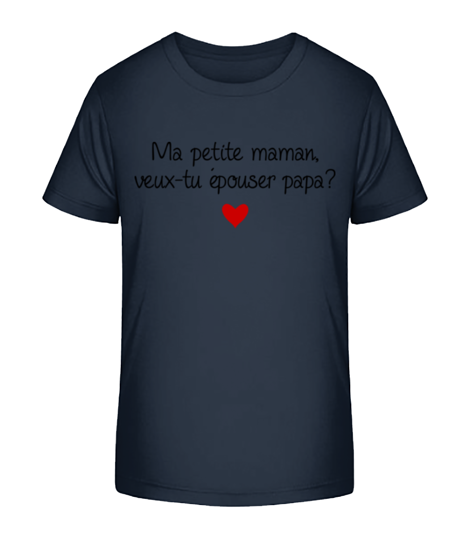Maman, Papa - Épouser · T-shirt bio Enfant Stanley Stella 2.0