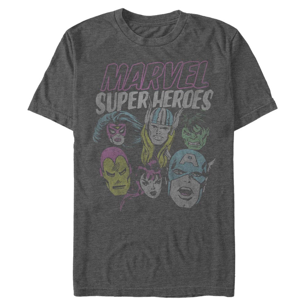 Marvel - Photo de groupe Grunge Heroes - Homme T-shirt