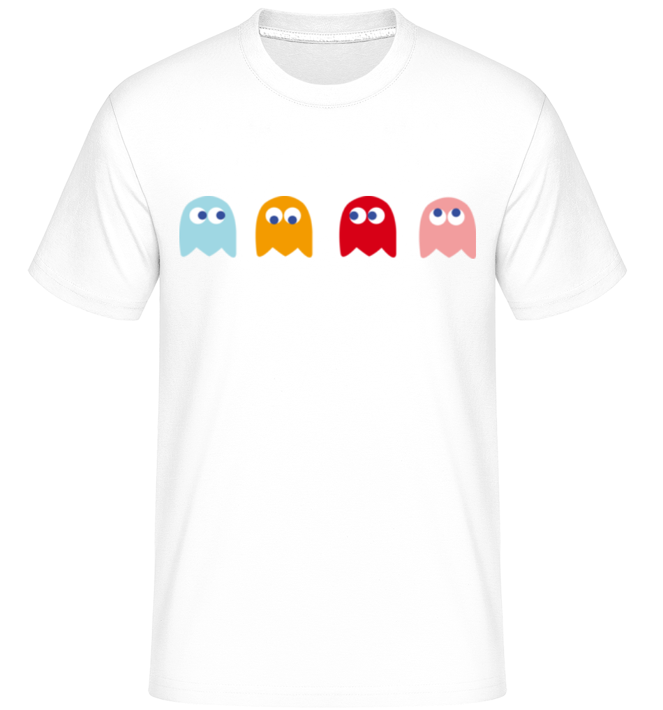 Aperçu: Jeu D'Ordinateur Monstre -  T-Shirt Shirtinator homme - Blanc - Devant