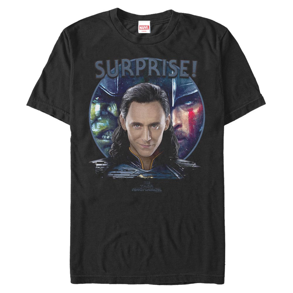 Marvel - Thor Ragnarok - Photo de groupe Loki Surprise Trio - Homme T-shirt
