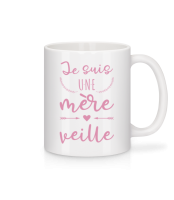 Je Suis Une Mère Veille - Mug en céramique blanc - Blanc - Devant