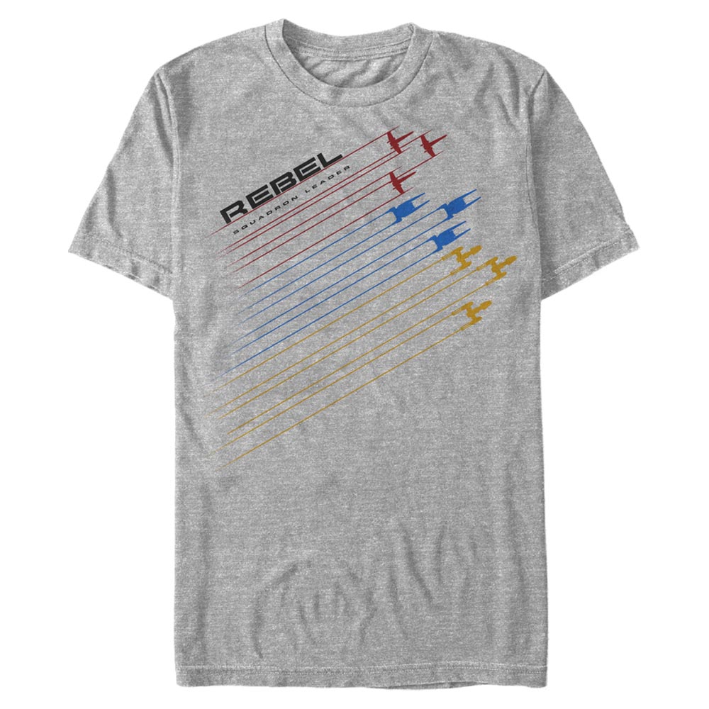 Star Wars - Rogue One - Text Ship Launch - Männer T-Shirt - Grau meliert - Vorne