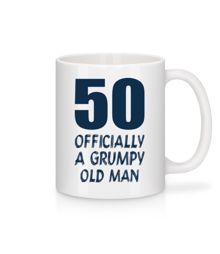 Officially Grumpy Old Man 50 · Mug en céramique blanc