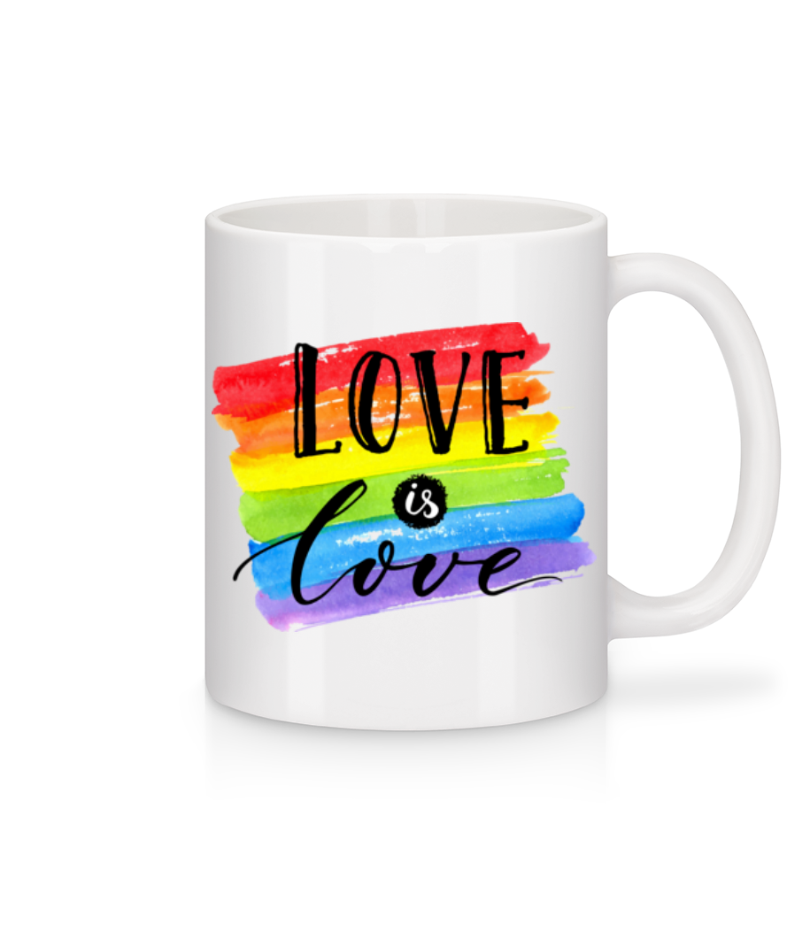Love Is Love · Mug en céramique blanc