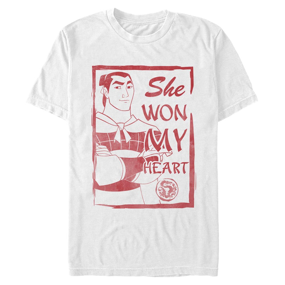 Disney Classics - Mulan - Shang She Won My Heart - Valentine's Day - Homme T-shirt