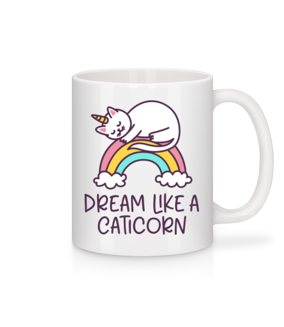 Dream Like A Caticorn · Mug en céramique blanc