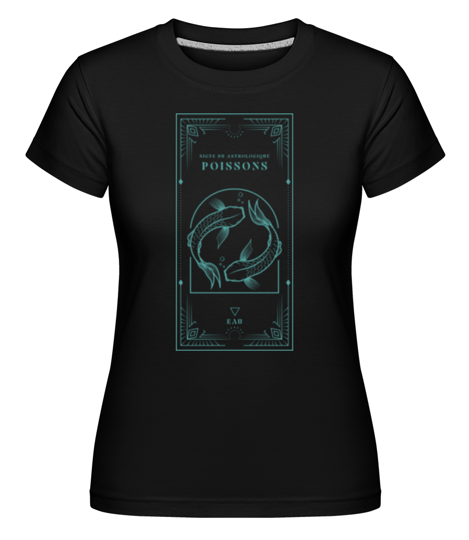 Art Déco Signe Astrologique Poissons ·  T-shirt Shirtinator femme