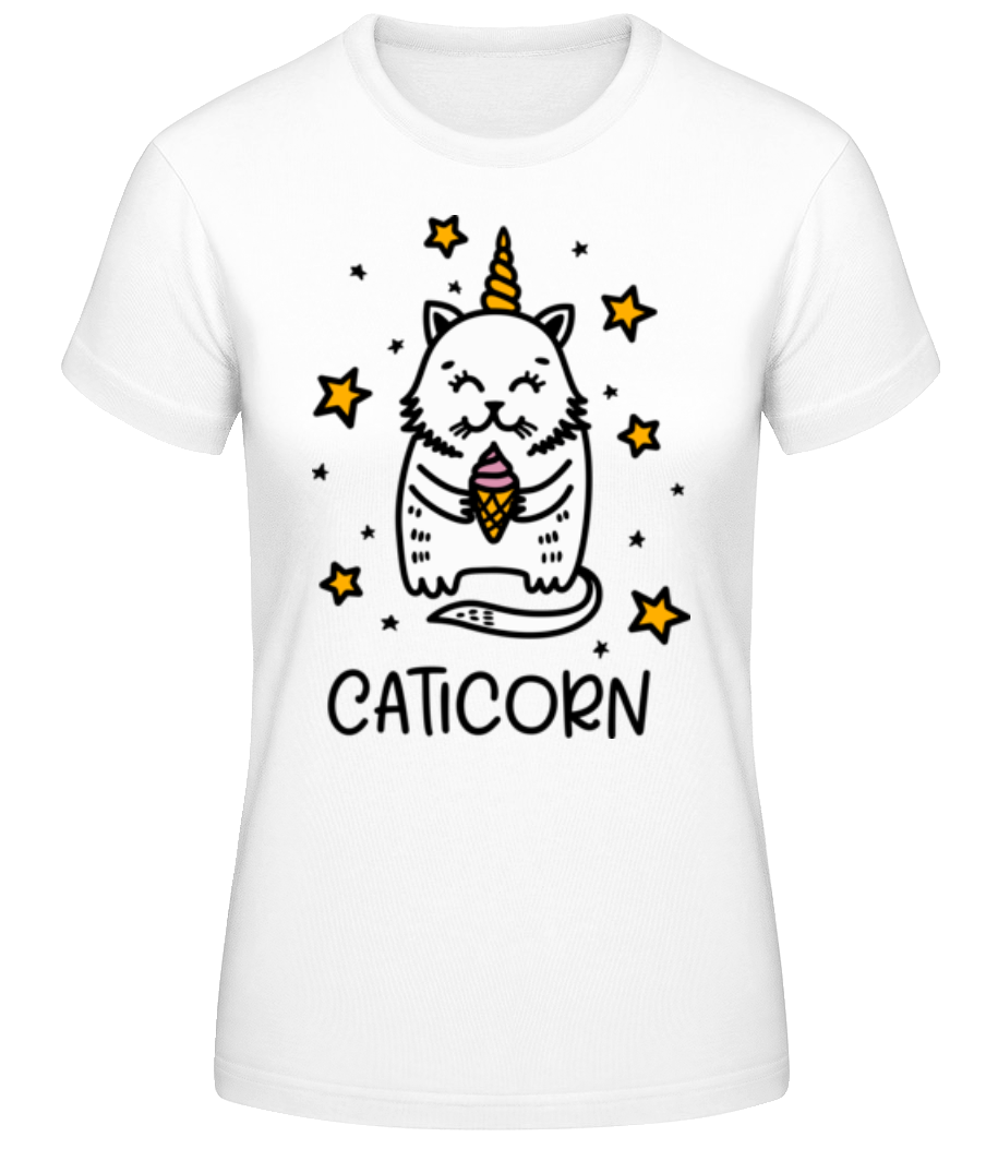 Aperçu: Caticorn - T-shirt standard Femme - Blanc - Devant