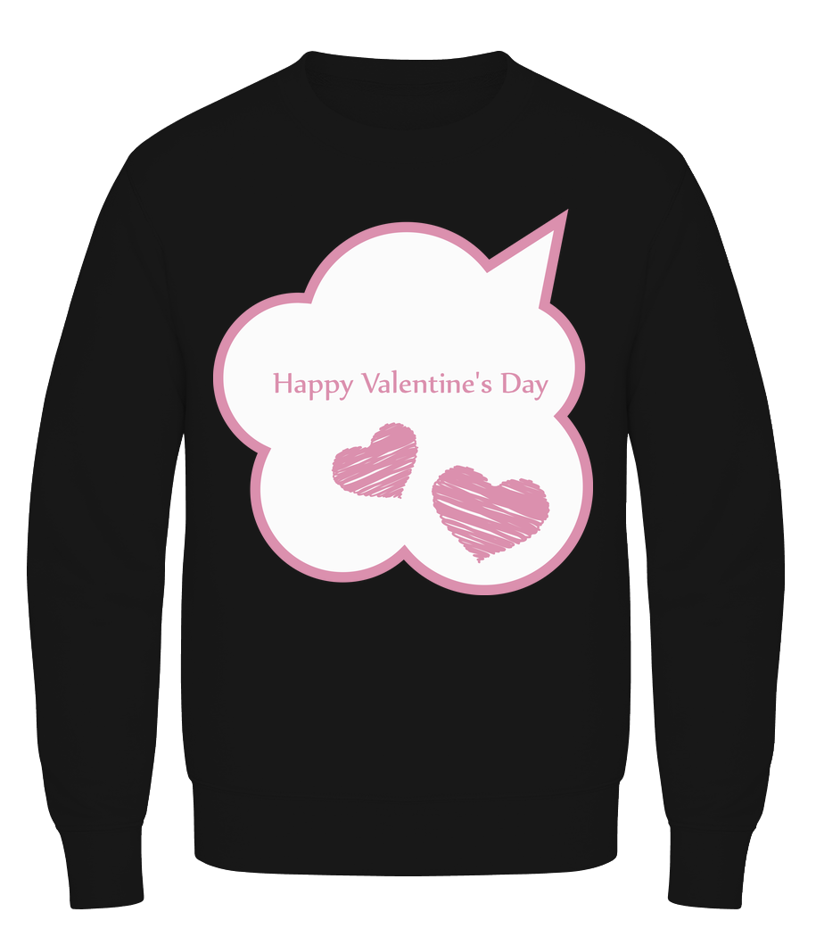 Happy Valentine's Day Bubble · Sweatshirt Homme