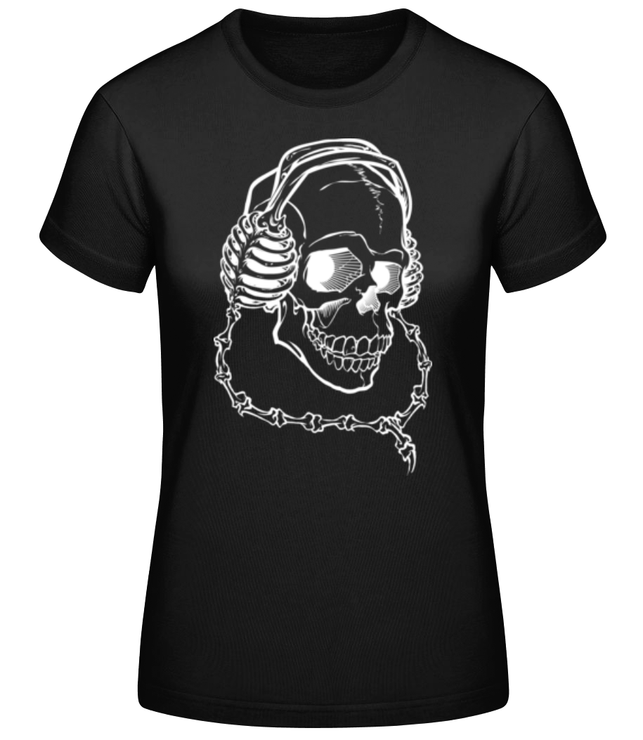 Crâne Avec Des Écouteurs · T-shirt standard Femme