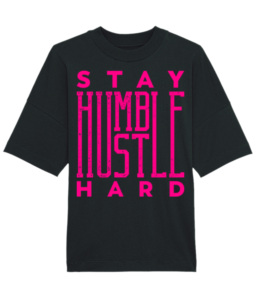 Saty Humble Hustle Hard · T-shirt Bio unisexe Stanley Stella extra large
