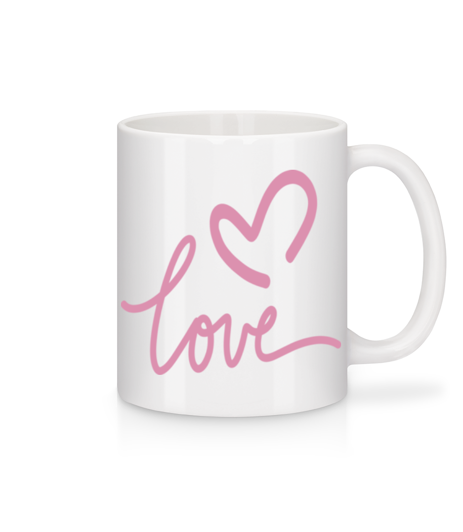 Love · Mug en céramique blanc
