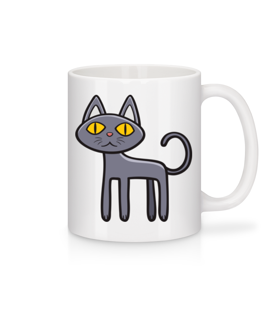 Spooky Cat · Mug en céramique blanc