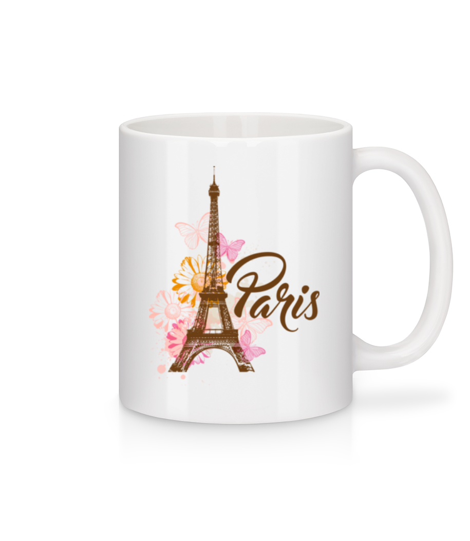 Paris France Brown · Mug en céramique blanc